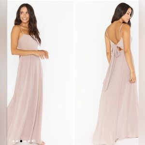 Show Me Your Mumu “Lauren Tie Maxi Dress” size large